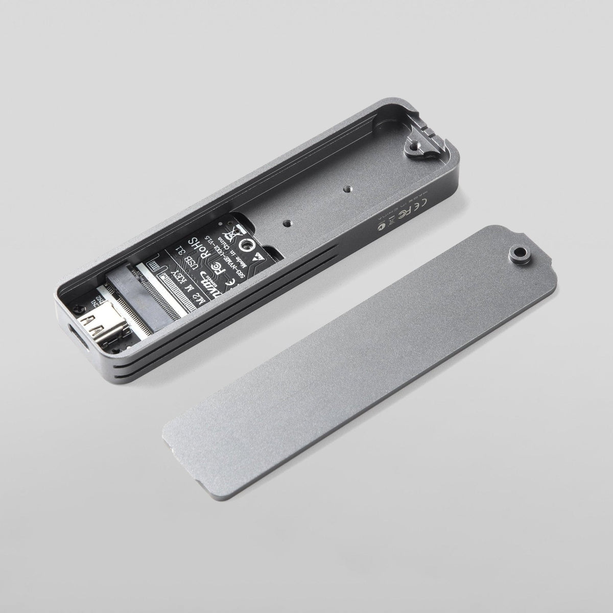 10Gbps Type-C Enclosure for M.2 NVMe SSD JMS583 USB3.1 Gen2