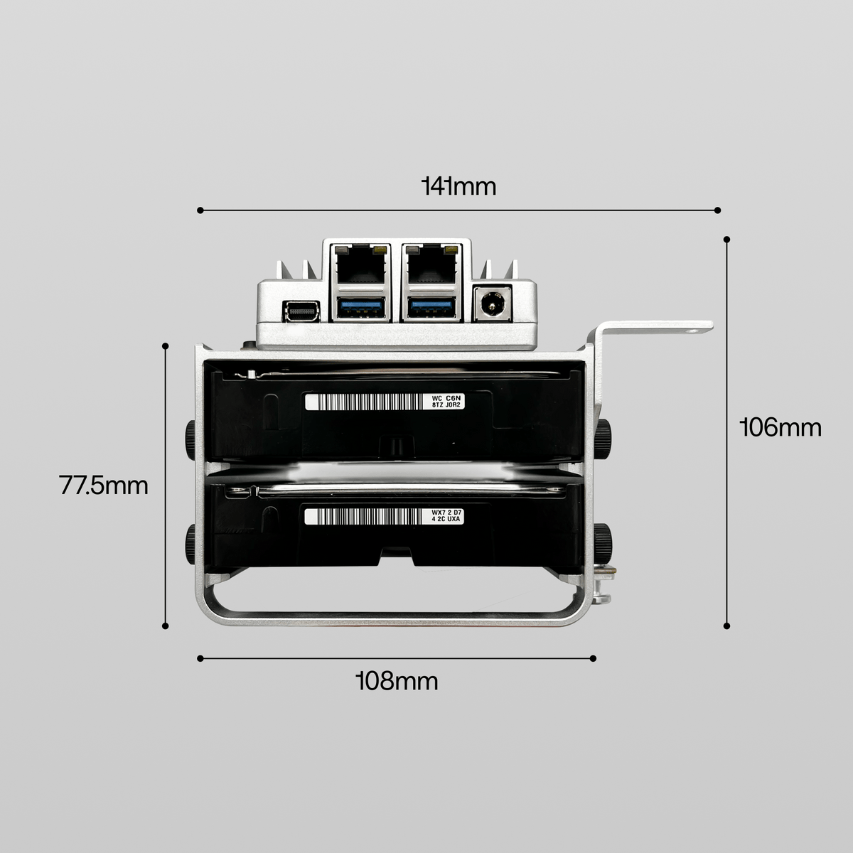 2-Bay HDD Rack Tray for ZimaBoard 2