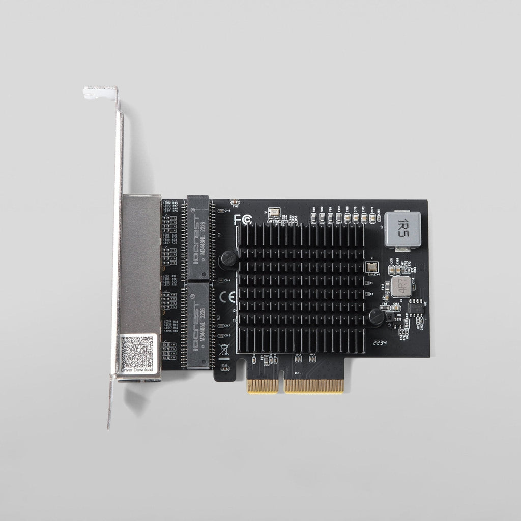 PCIe to 4-Port 2.5G Ethernet Adapter Realtek RTL8125B Chipset